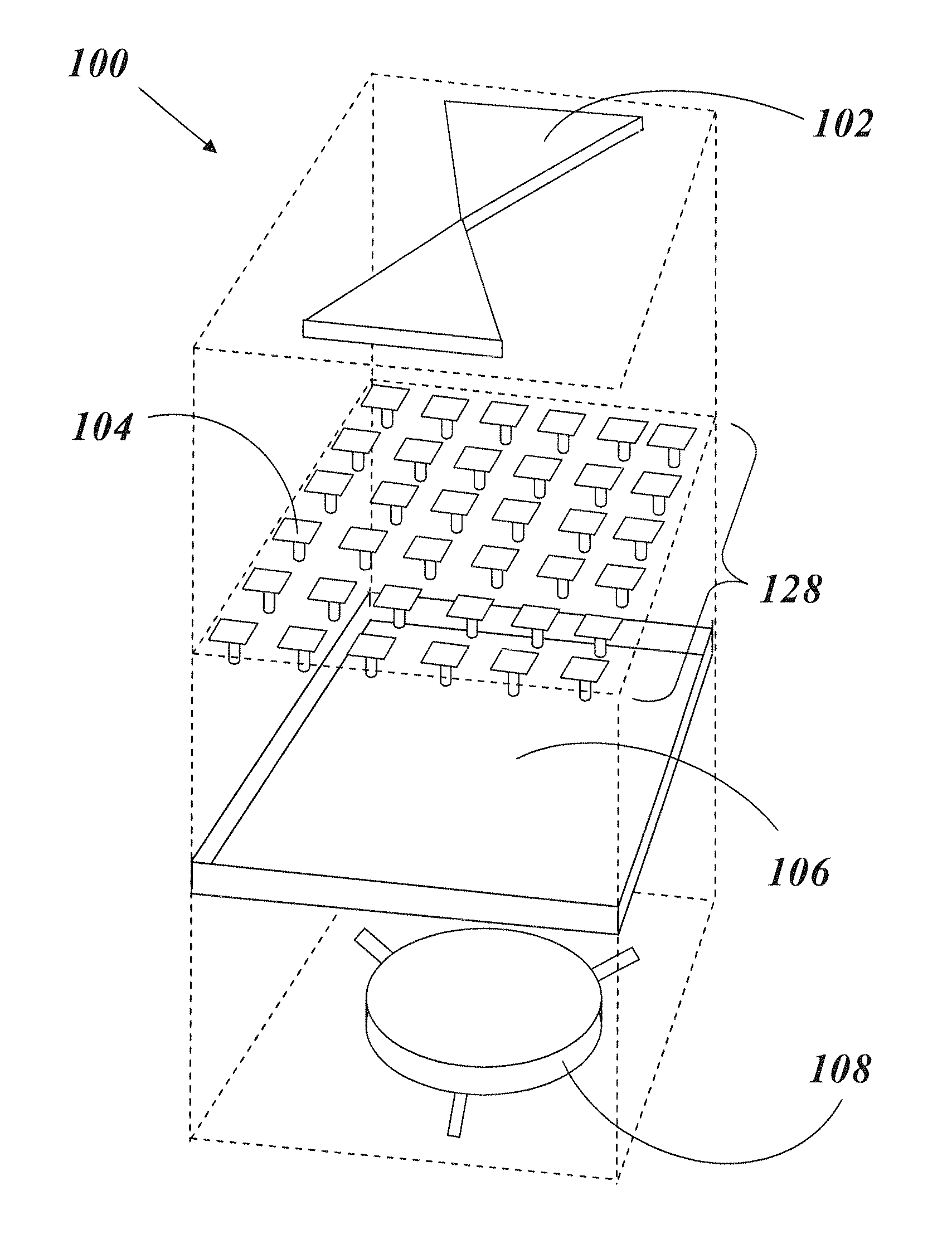 Antenna module having reduced size, high gain, and increased power efficiency