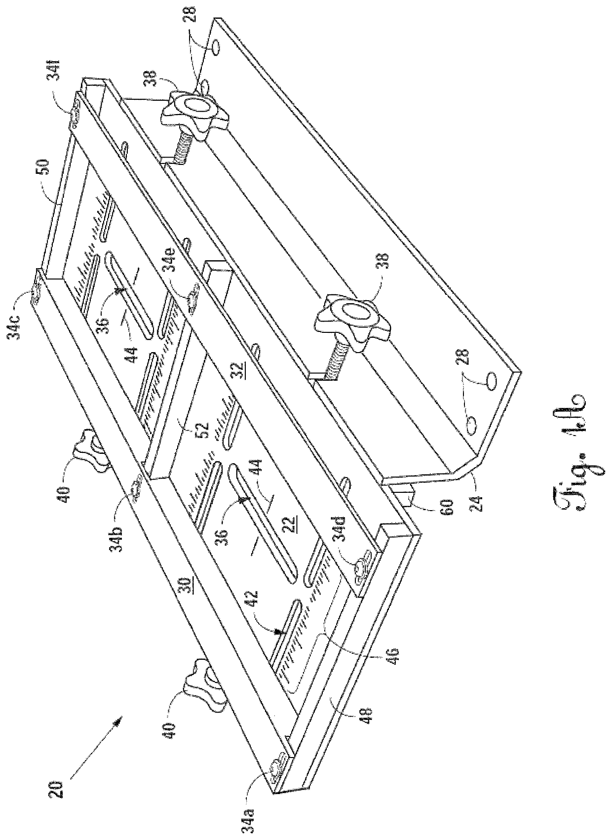 Mortise jig for a plunge router