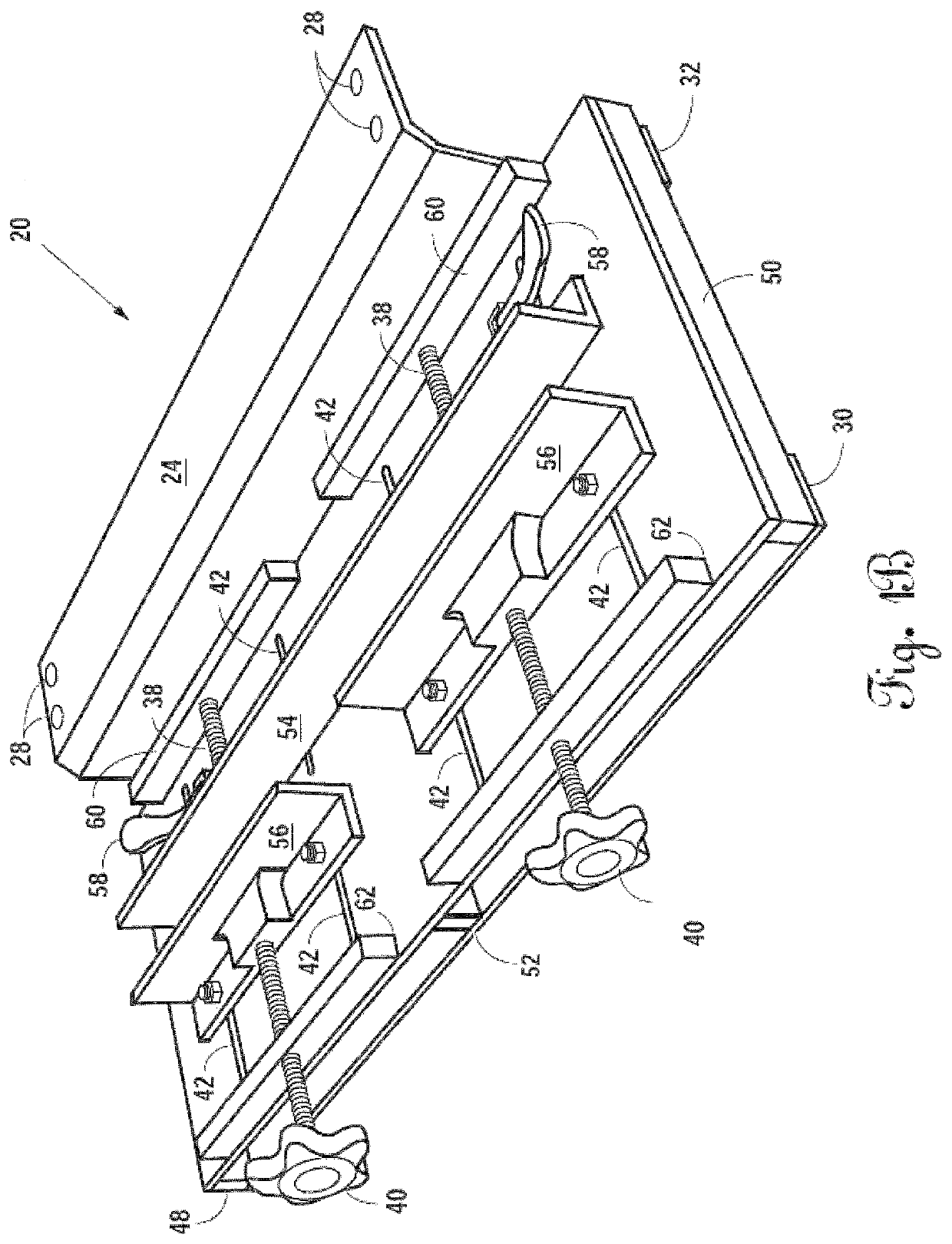 Mortise jig for a plunge router