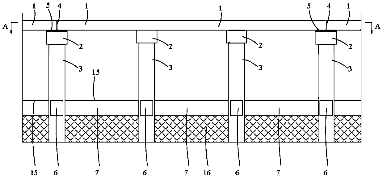 Three-dimensional static calculation method for overhead pile plate structure