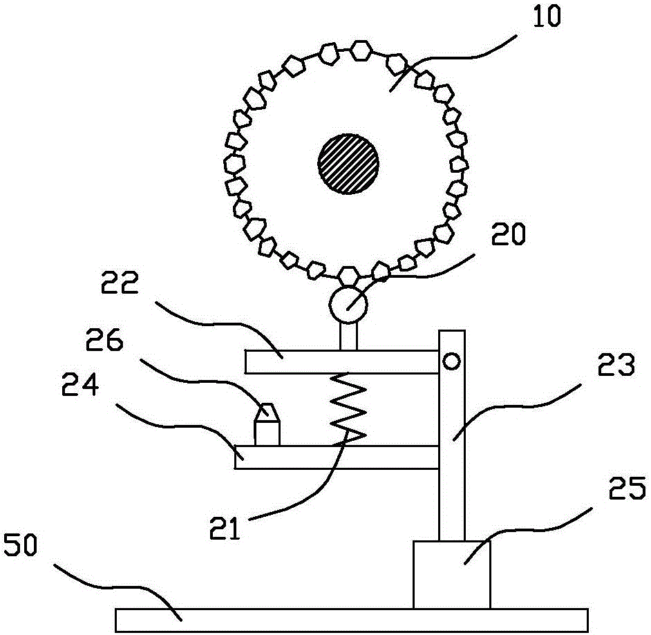 In-situ measurement method and device for radial run-out of grinding wheel