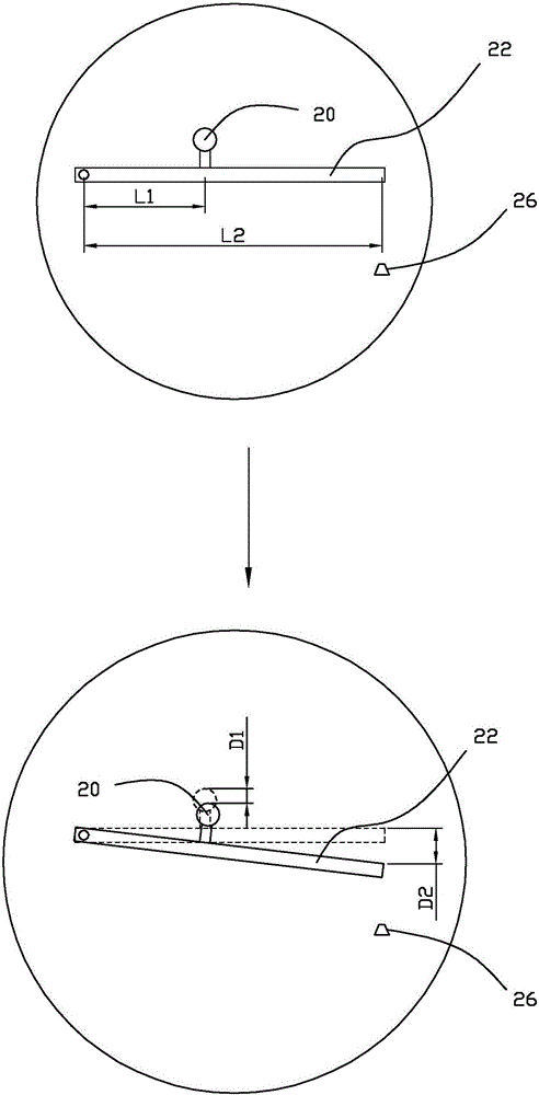 In-situ measurement method and device for radial run-out of grinding wheel