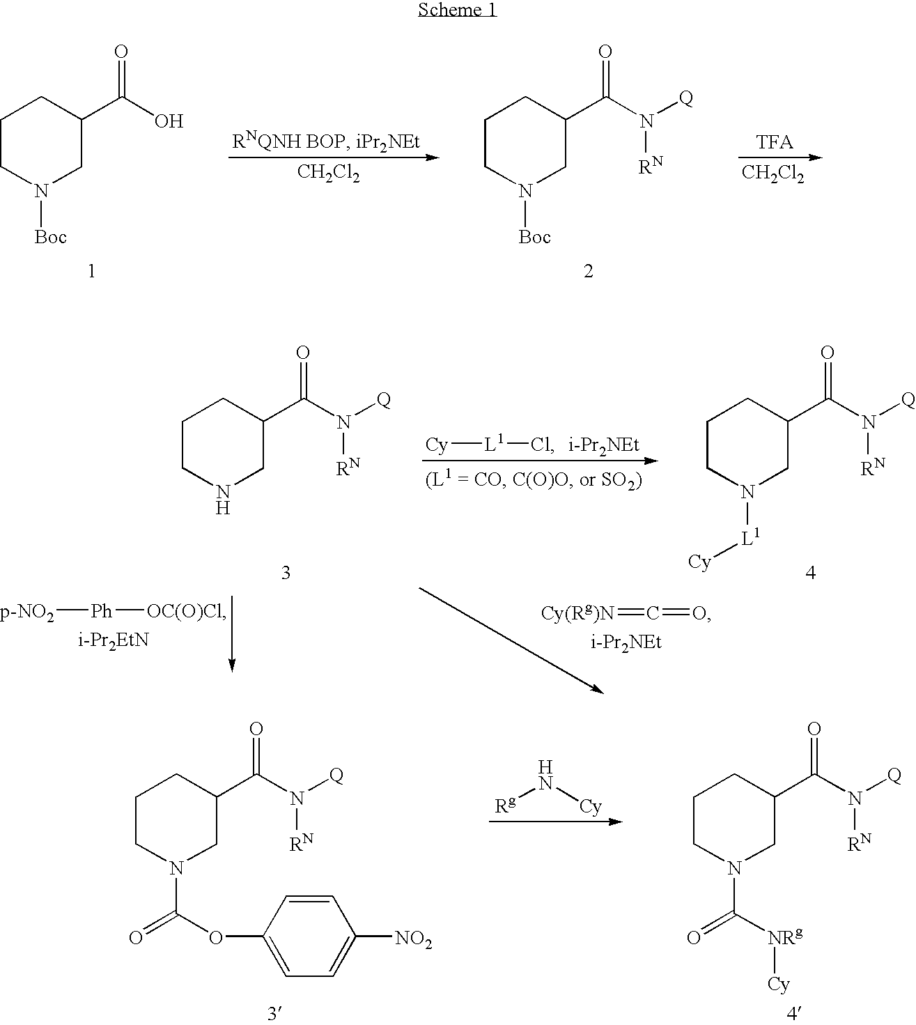 N-substituted piperidines and their use as pharrmaceuticals
