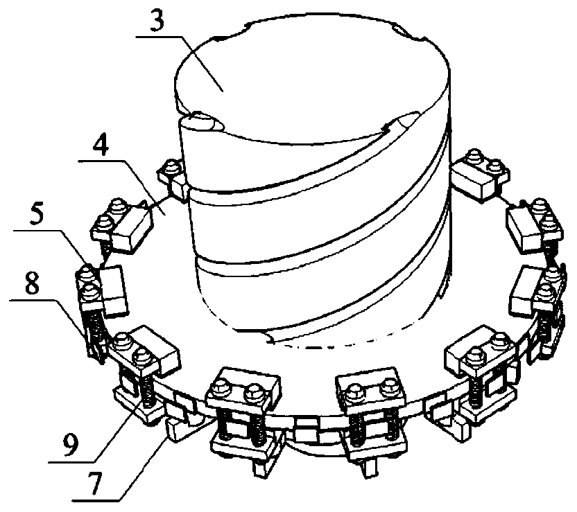 Inerter and friction pendulum support combined three-dimensional vibration isolation device