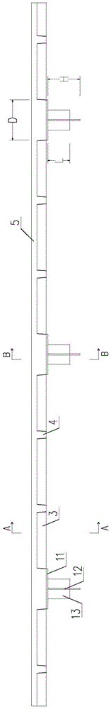 Bridge deck unit without transverse surface tension joints, bridge structure and its construction method