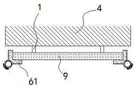 Simple fixing frame for curtain wall