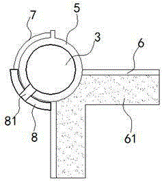 Simple fixing frame for curtain wall