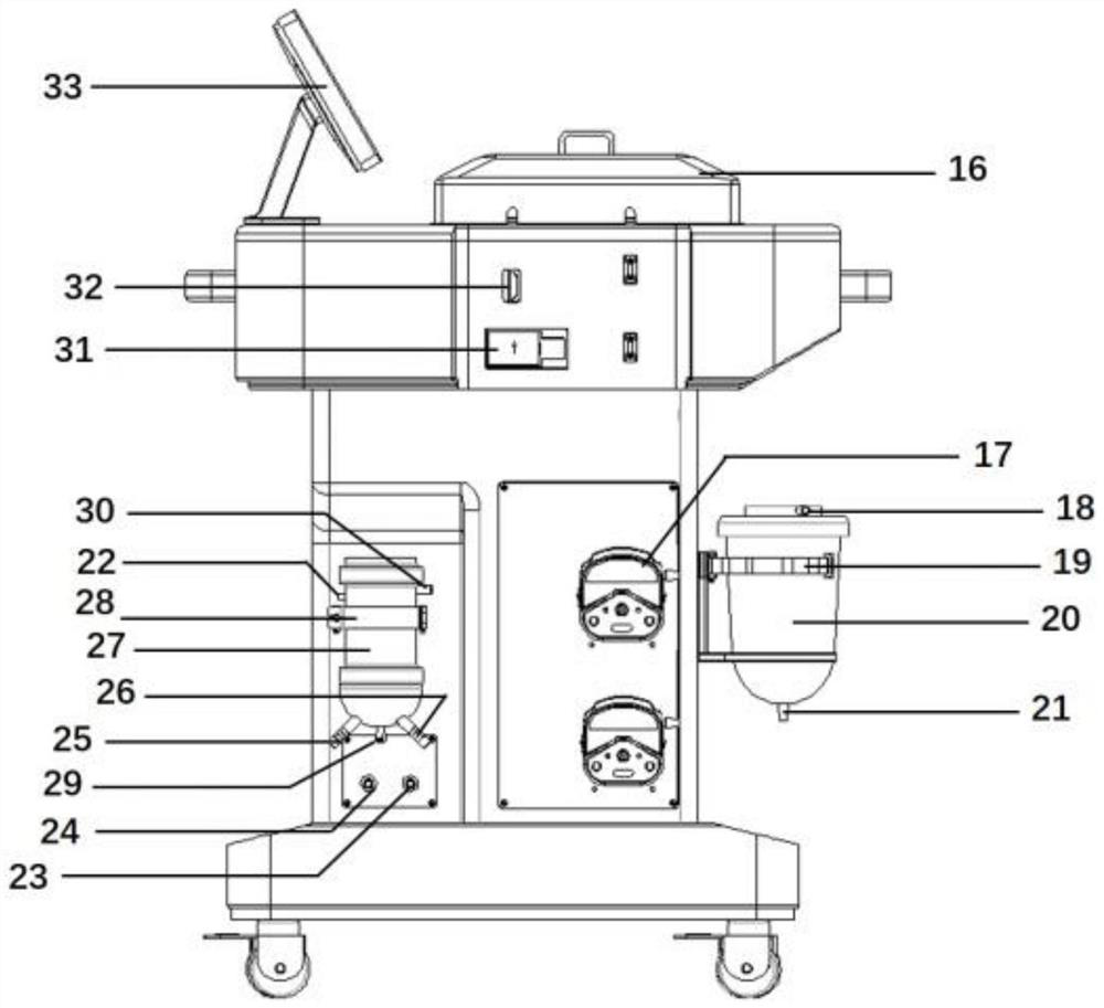 Normal-temperature mechanical perfusion device for isolated heart