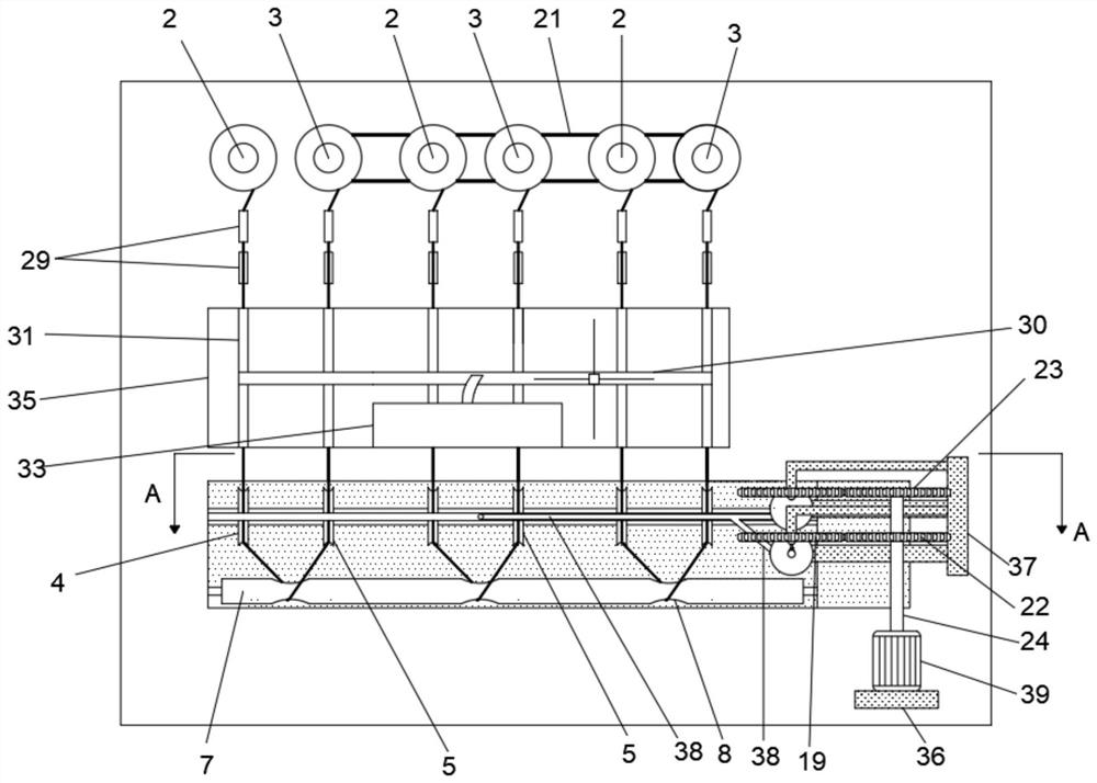 Textile yarn waxing device