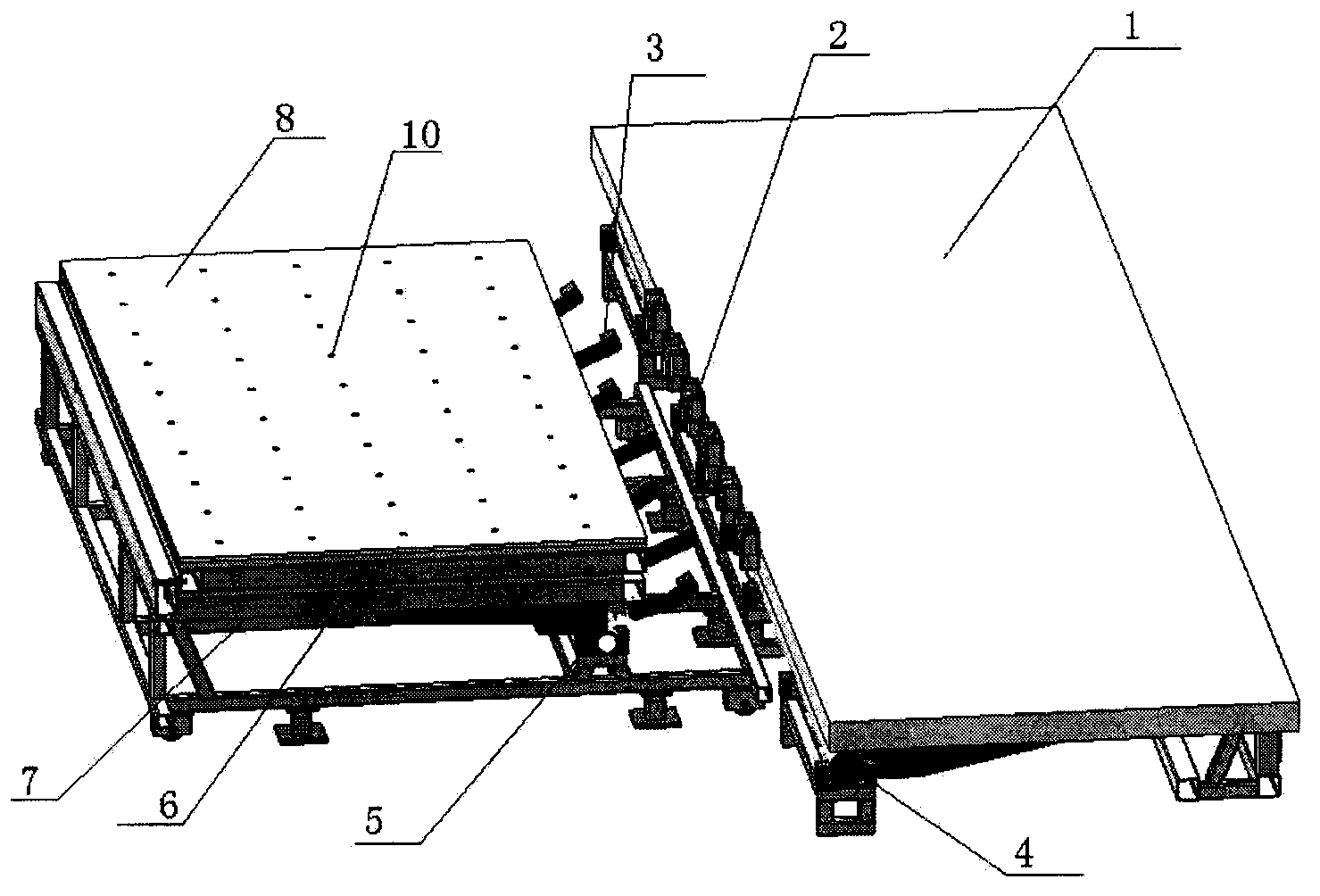 Double-sided positive pouring production method of cold bridge-free gypsum compound insulation wallboard