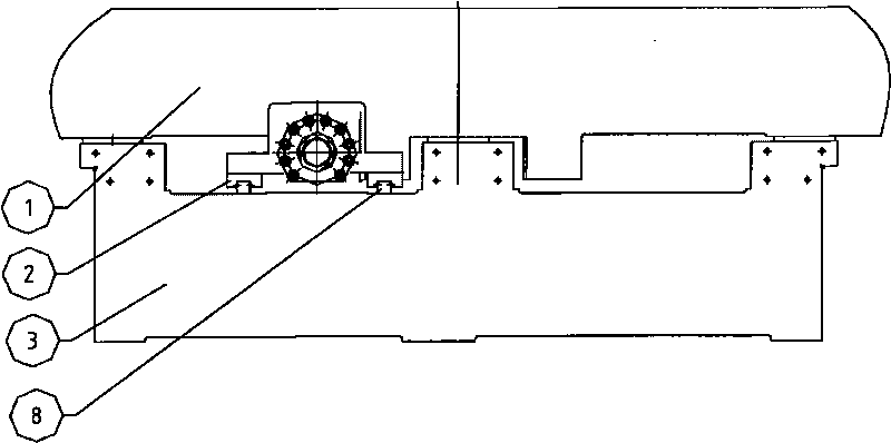 Horizontal screw lead supporting device