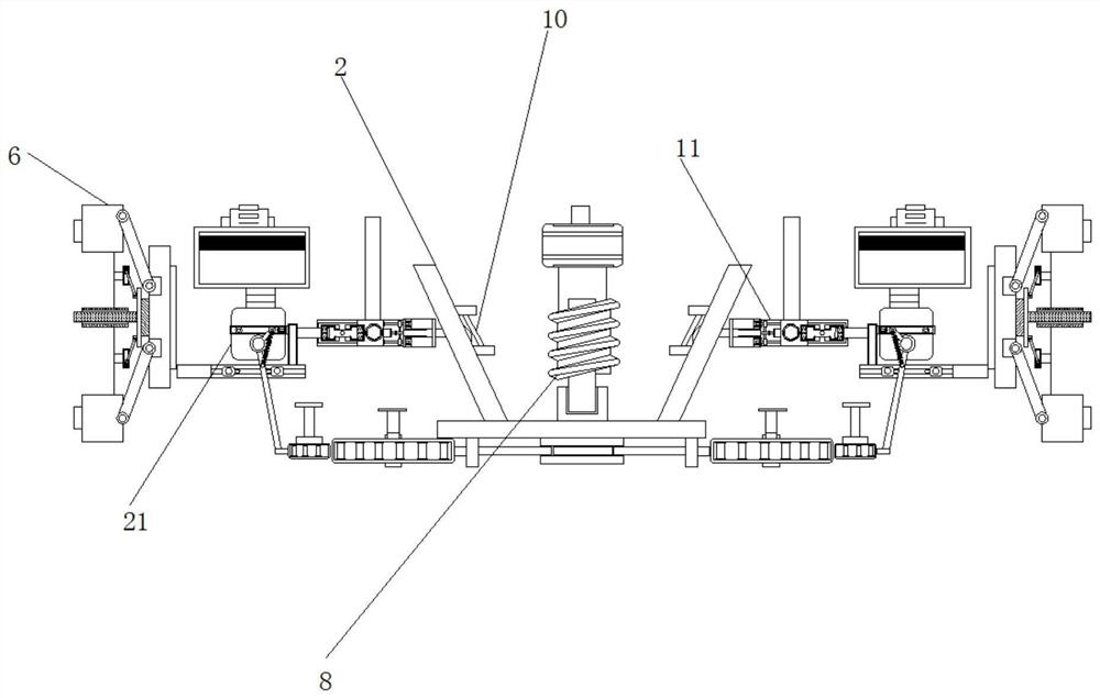 Chemical grinding equipment capable of realizing full grinding based on gear speed regulation principle