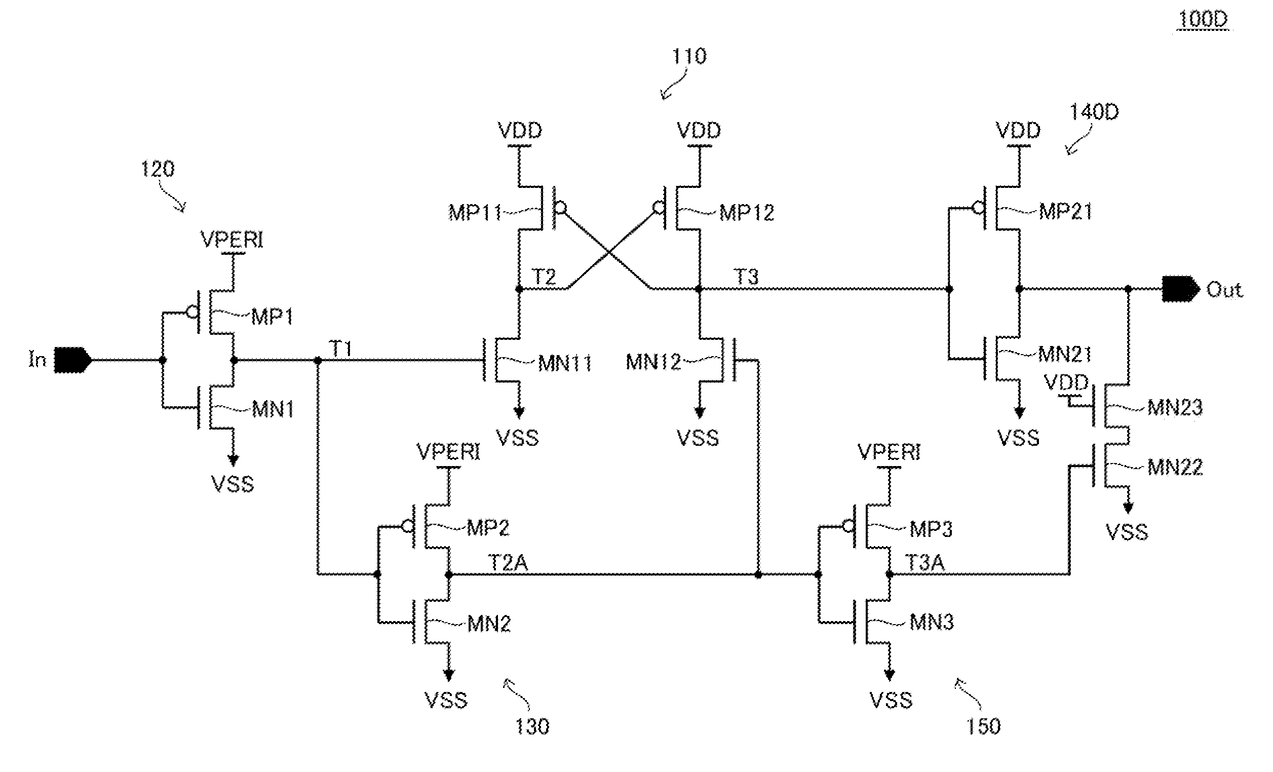 Semiconductor device having level shift circuit