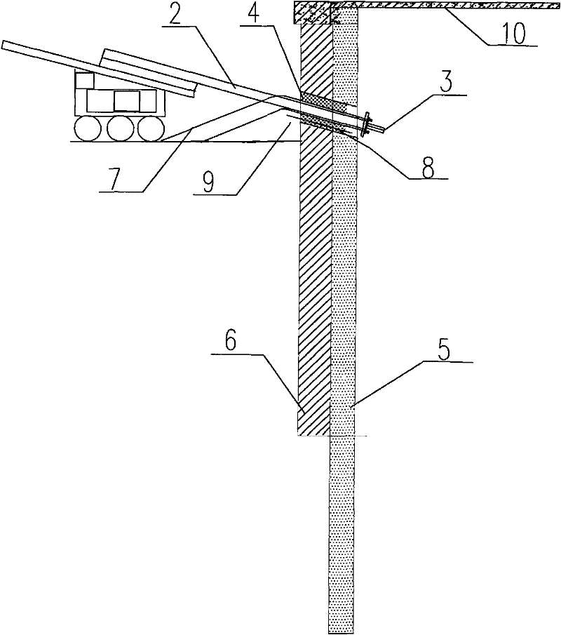 Anchor rod construction method for preventing water running and sand jetting during drilling hole