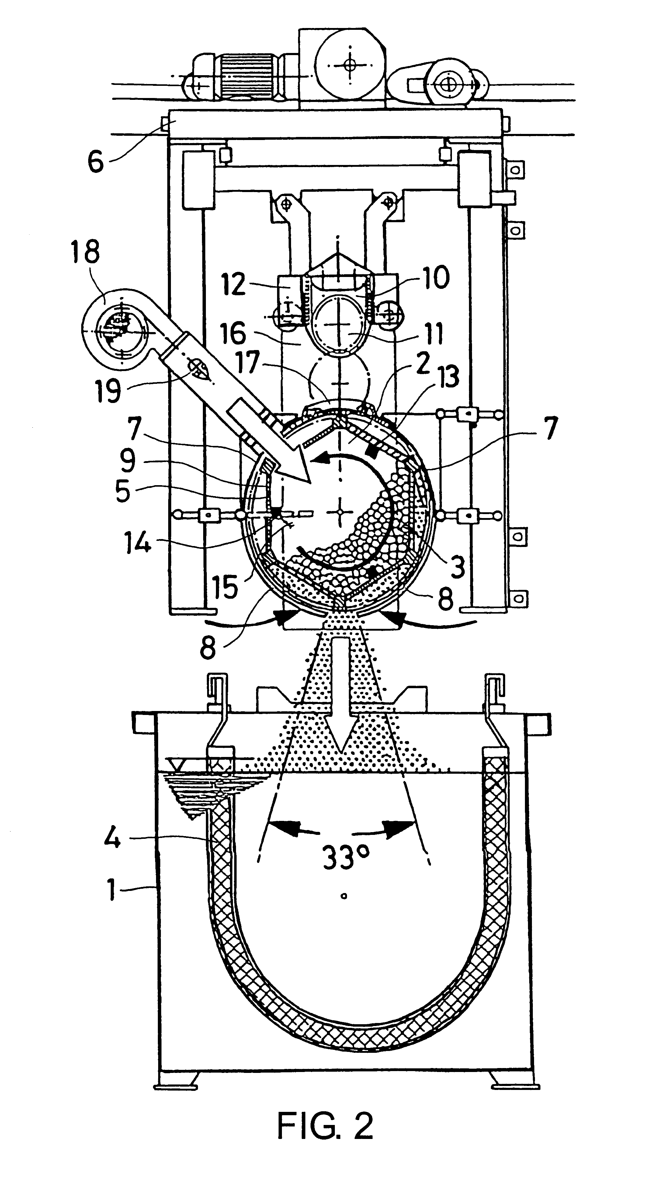 Apparatus for the recovery of dragged-out treatment solutions by immersion barrels