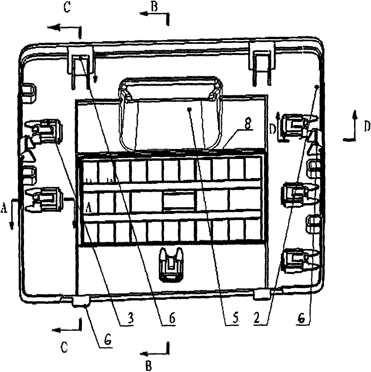 Access cover assembly of automobile fuse box