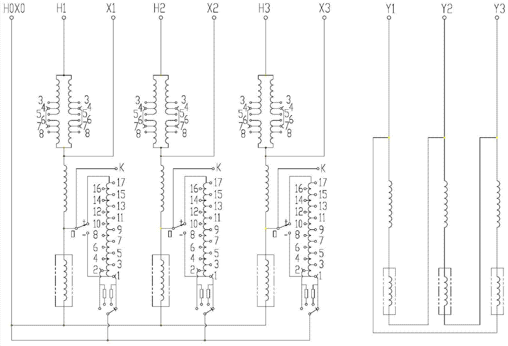 A single-tank double-body autotransformer