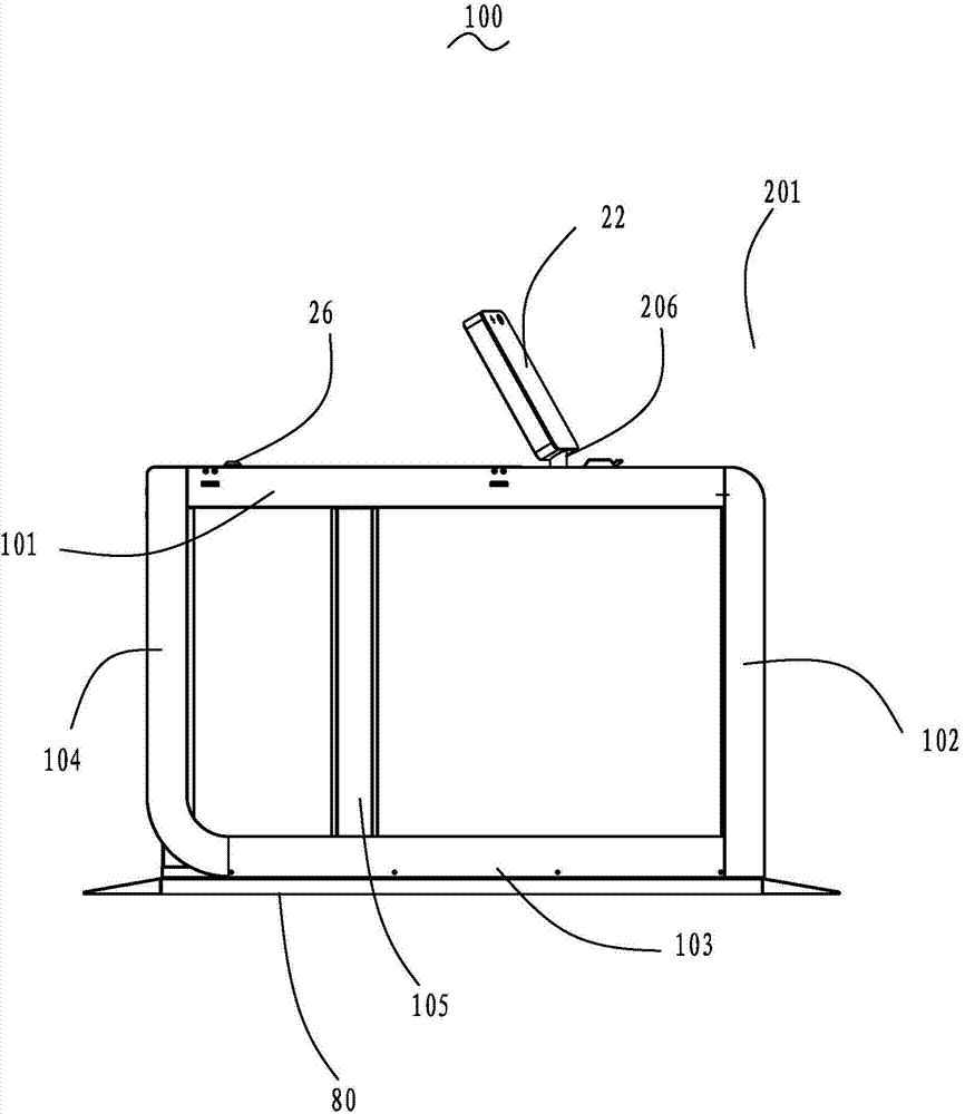 Automatic checking device for pedestrian clearance