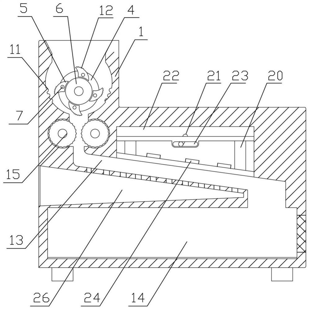 Reinforcing bar engineering waste recycling device