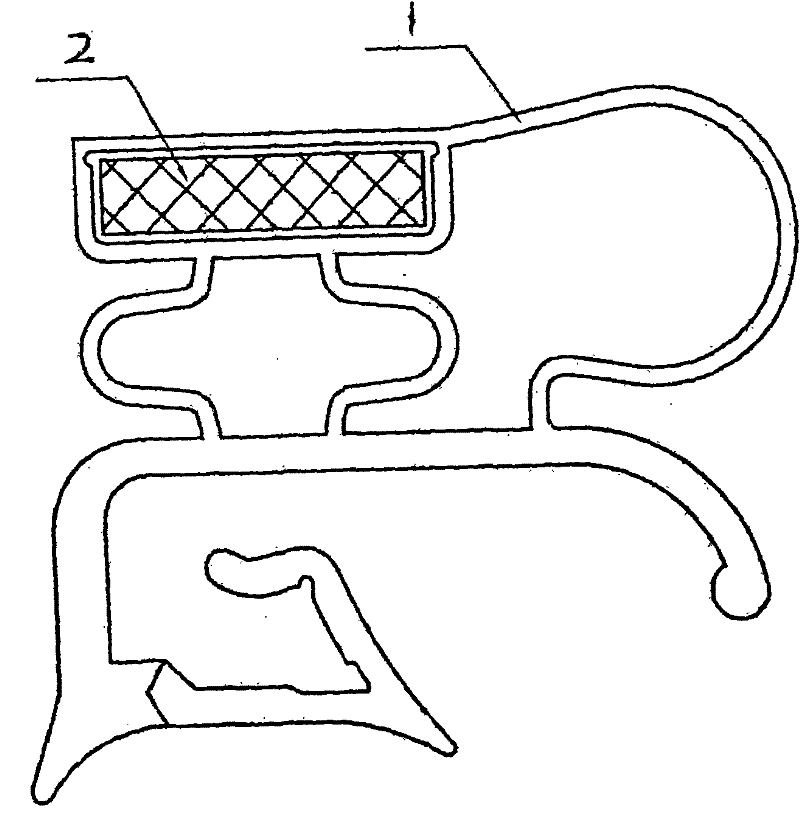 TPE material magnetic gasket for refrigerator and freezer and manufacture method thereof