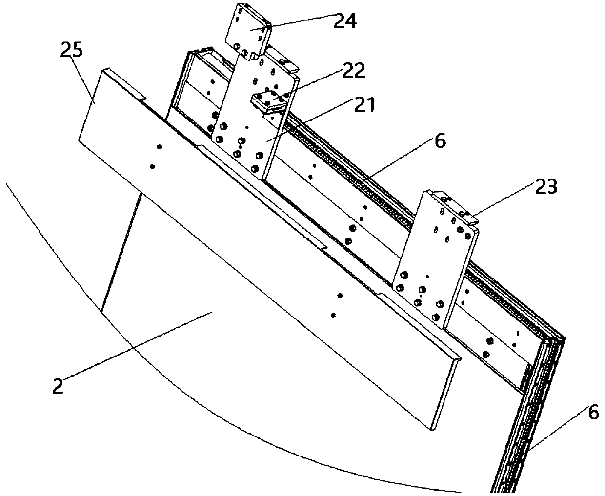 A double-leaf sliding screen door installation structure and installation method