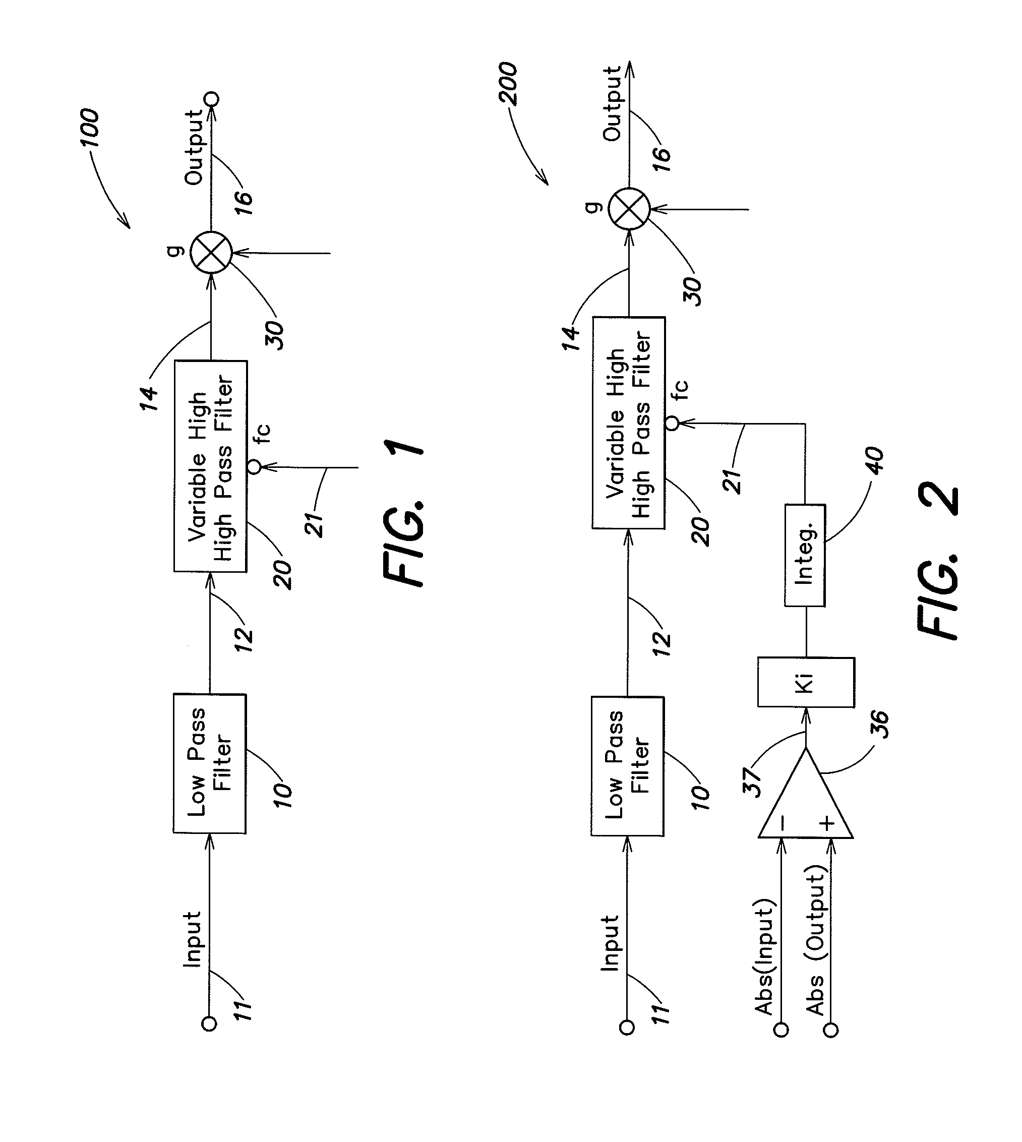 Circuit for improving the intelligibility of audio signals containing speech