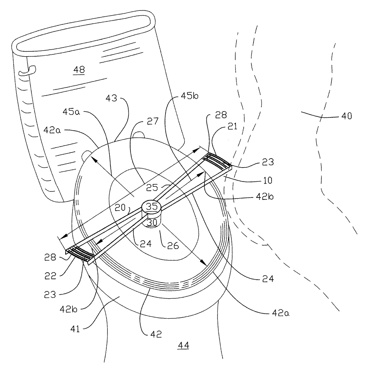 Bodily fluids specimen collection device