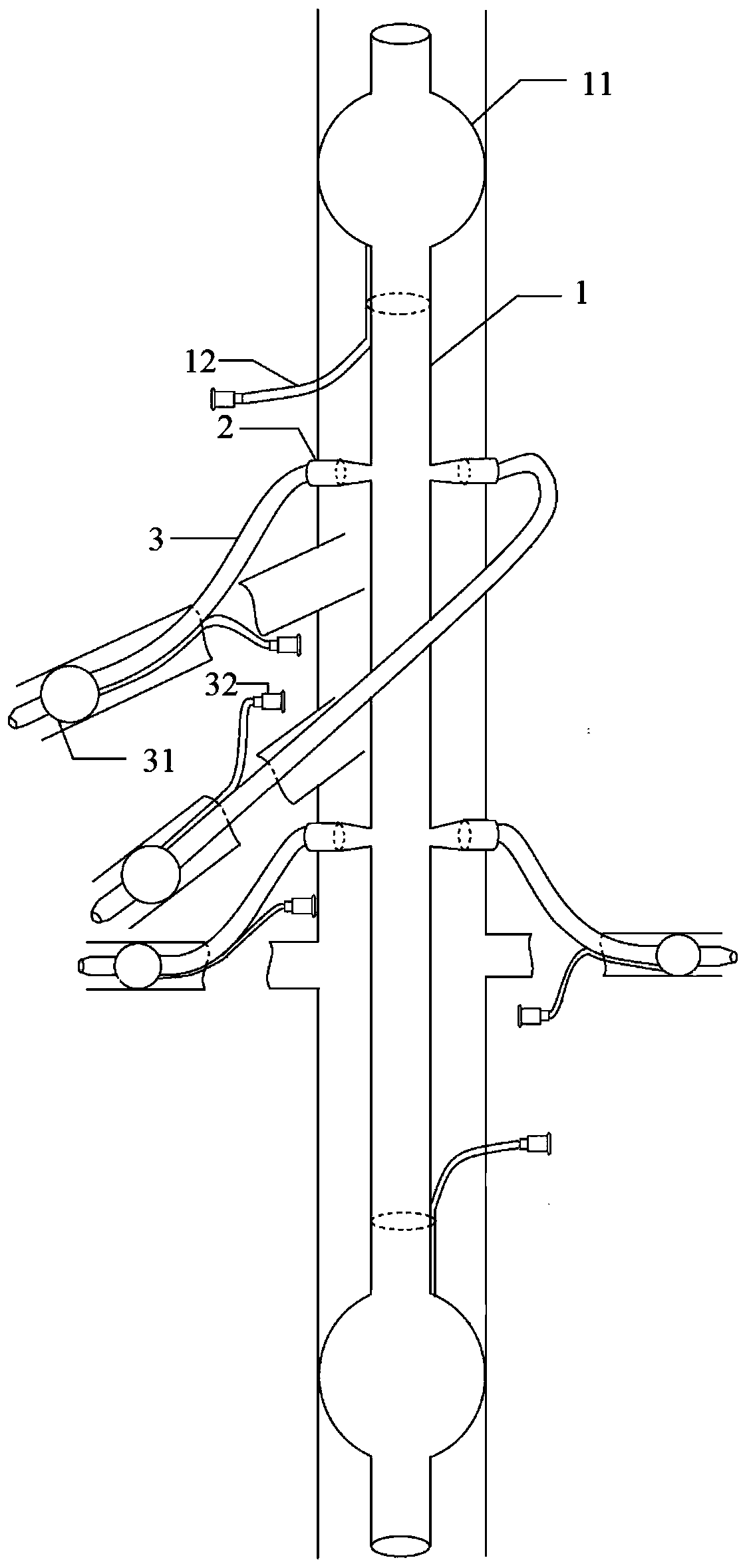 Intra-cavity circulation tube for maintaining artery blood supply of abdominal cavity internal organs