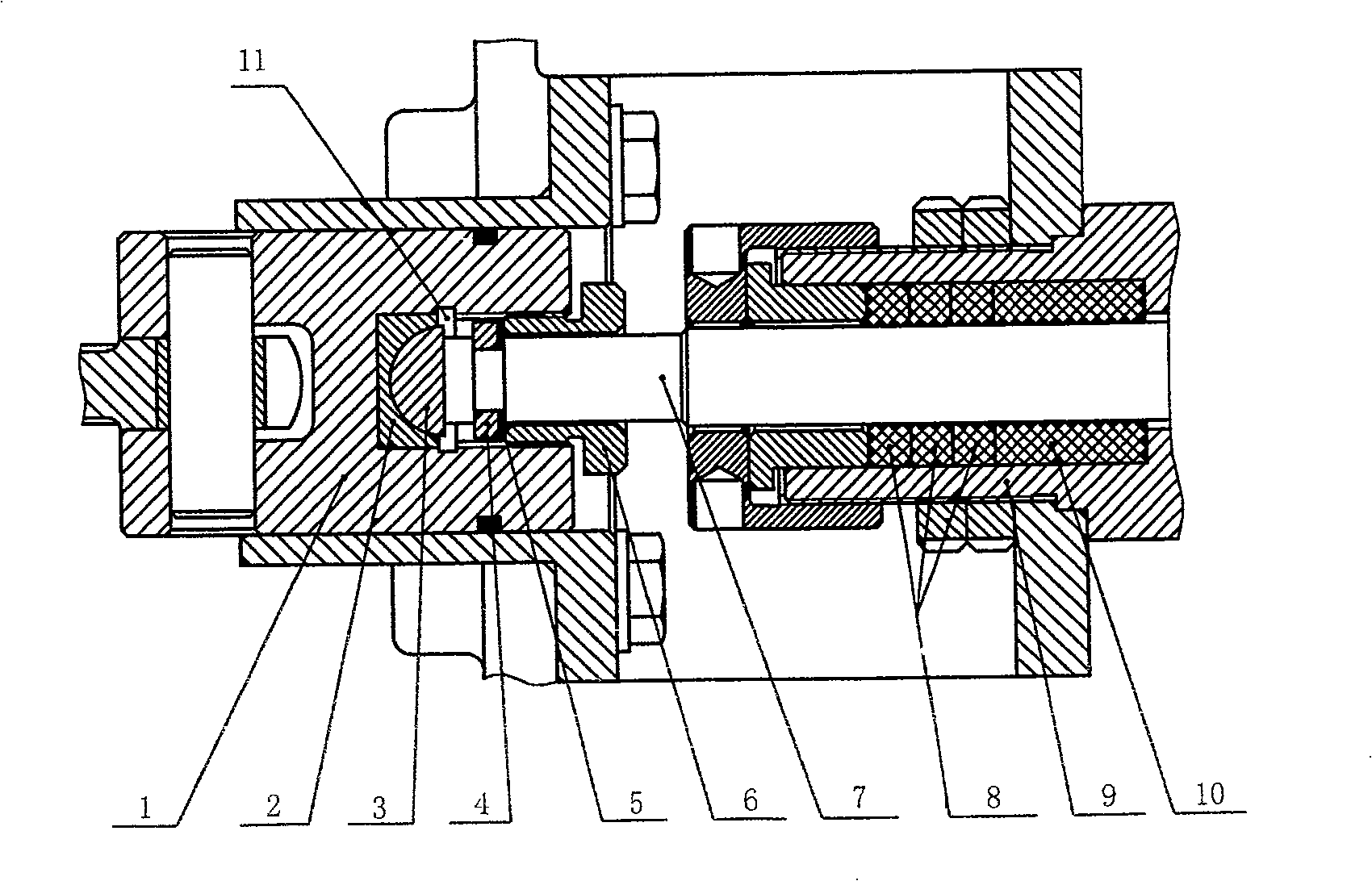 Automatic stop centering mechanism in use for reciprocating pump