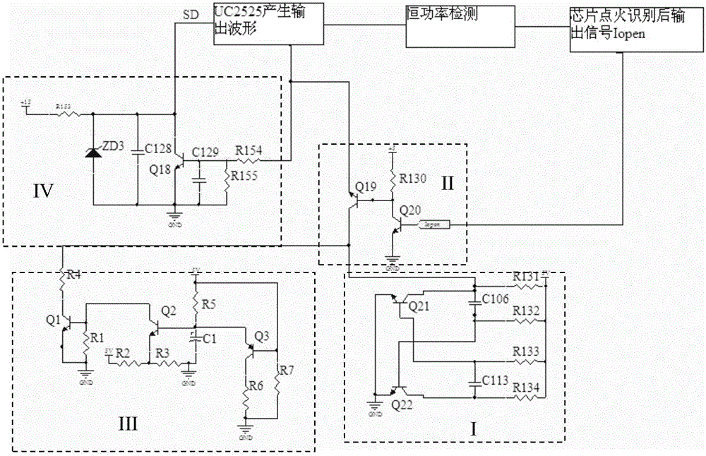 Start and control circuit of gas discharge lamp electronic ballast