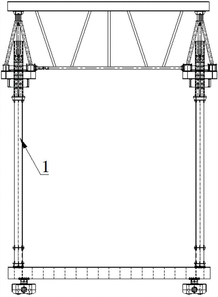 Method for reinforcing bridge erecting machine