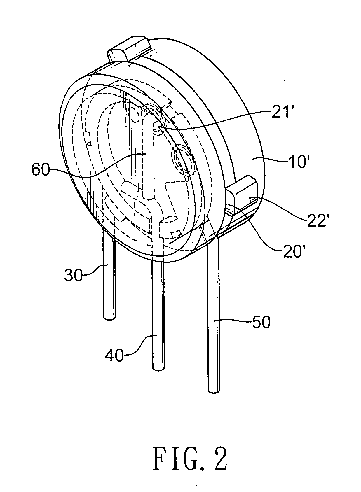 Metal oxide varistor with heat protection