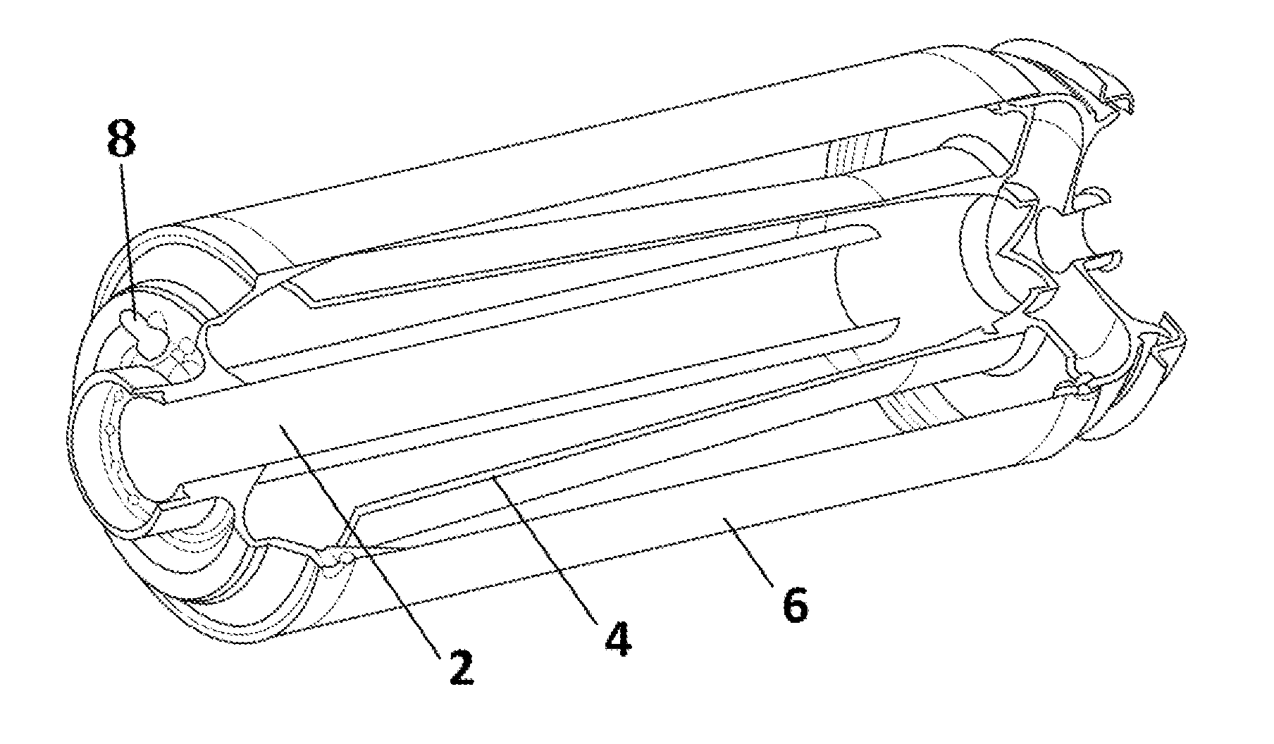 Exhaust resonator for a two-stroke engine for use in a motorized float