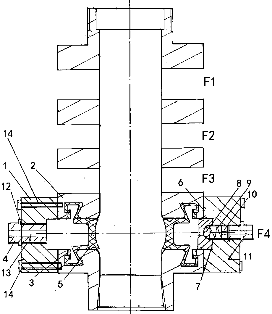 Semi-sealed device of four-ram blowout preventer of coiled tubing and method