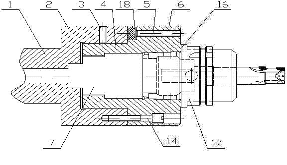 Fixture special for grinding and machining of HSK (Hohl Schaft Kegel) shank series cutter