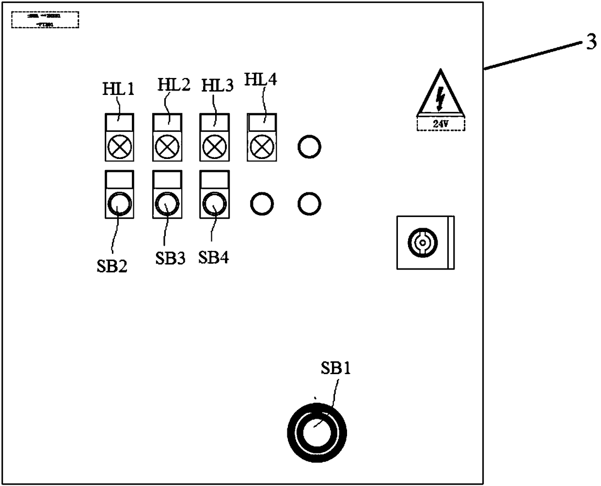 Electric automatic control system for tire line truck loading