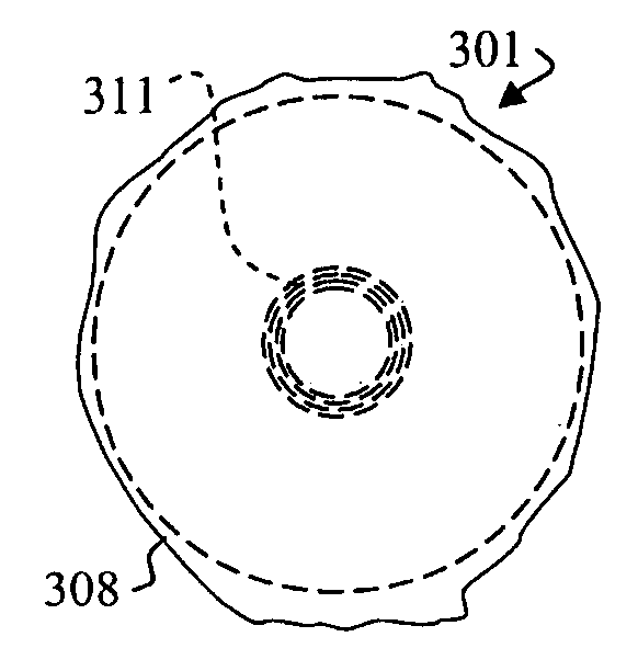 Fiber- or rod-based optical source featuring a large-core, rare-earth-doped photonic-crystal device for generation of high-power pulsed radiation and method