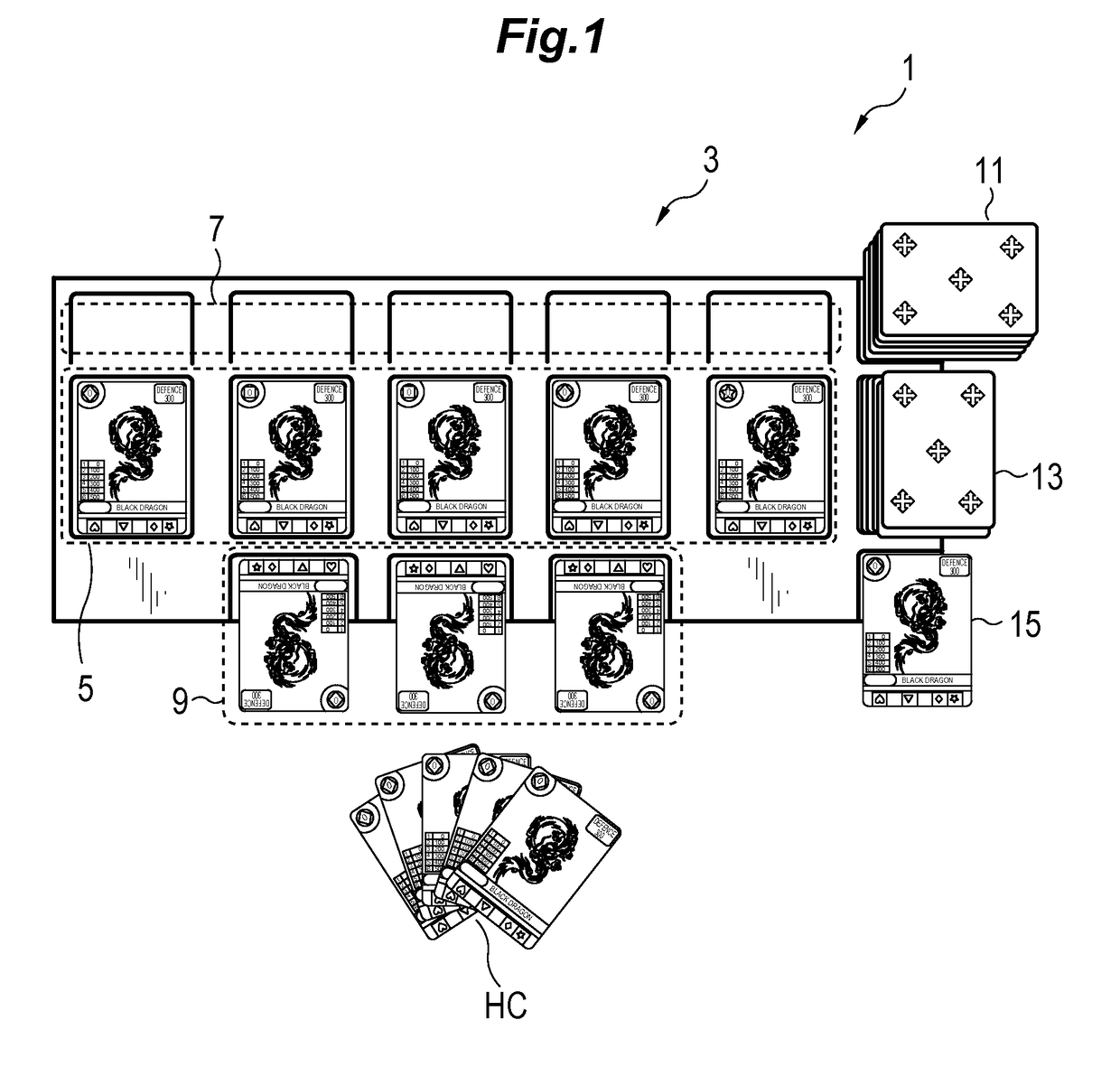 Card toy for two player games