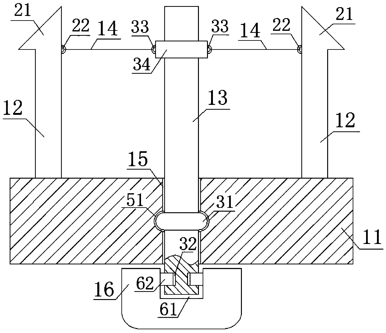 Plastic buckle structure