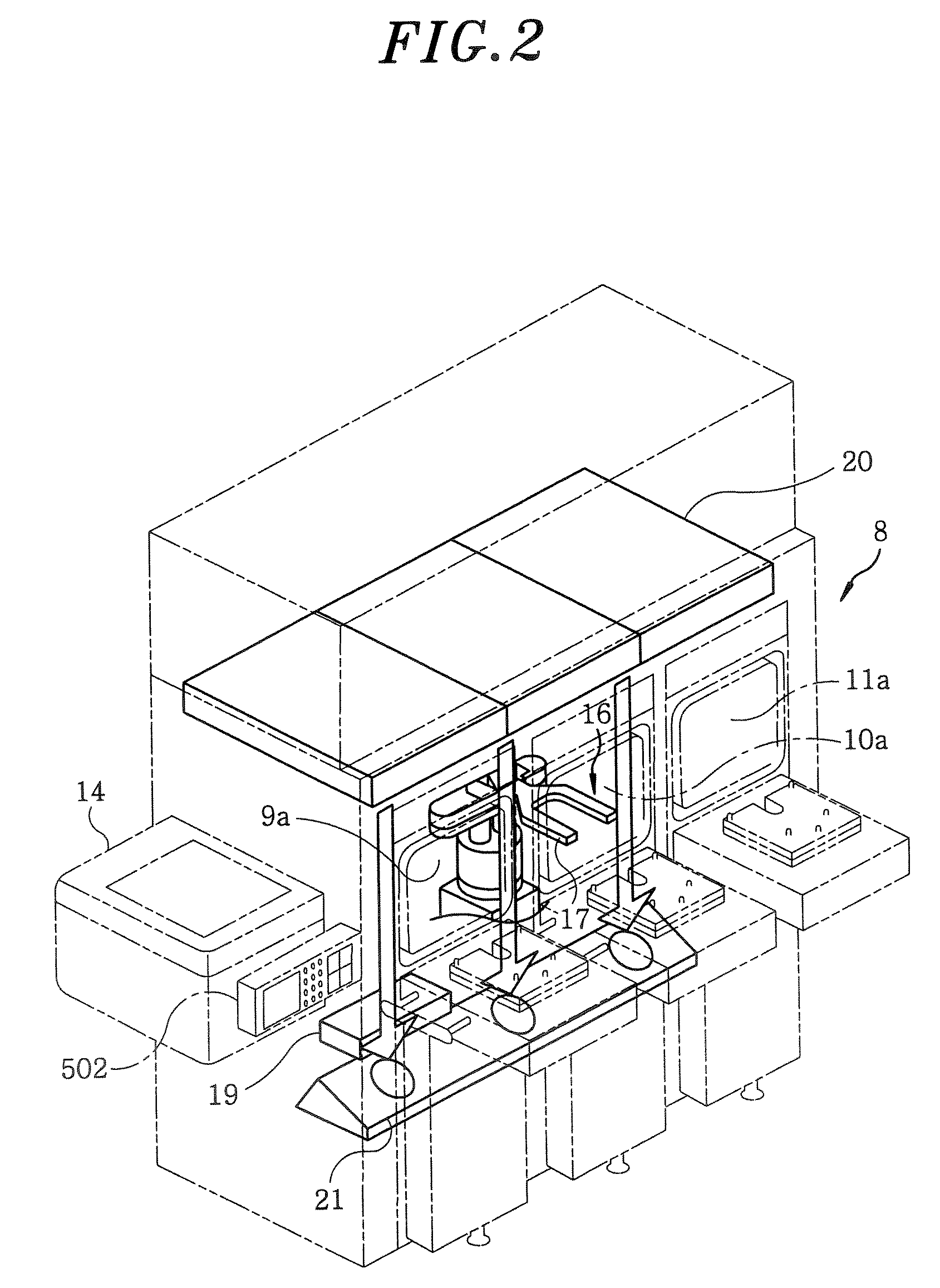 Transfer pick, transfer device, substrate processing apparatus and transfer pick cleaning method