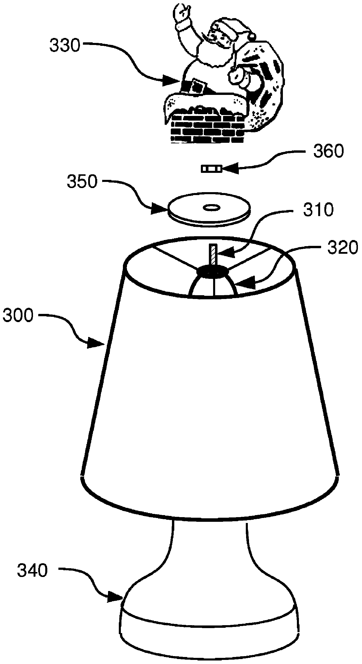 Spire ornaments for self-lit musical lights