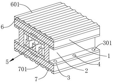 Embedded high-strength aluminum profile for rail transit