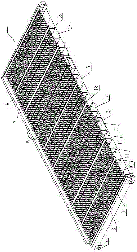 Container bottom frame and container loaded with liquid container