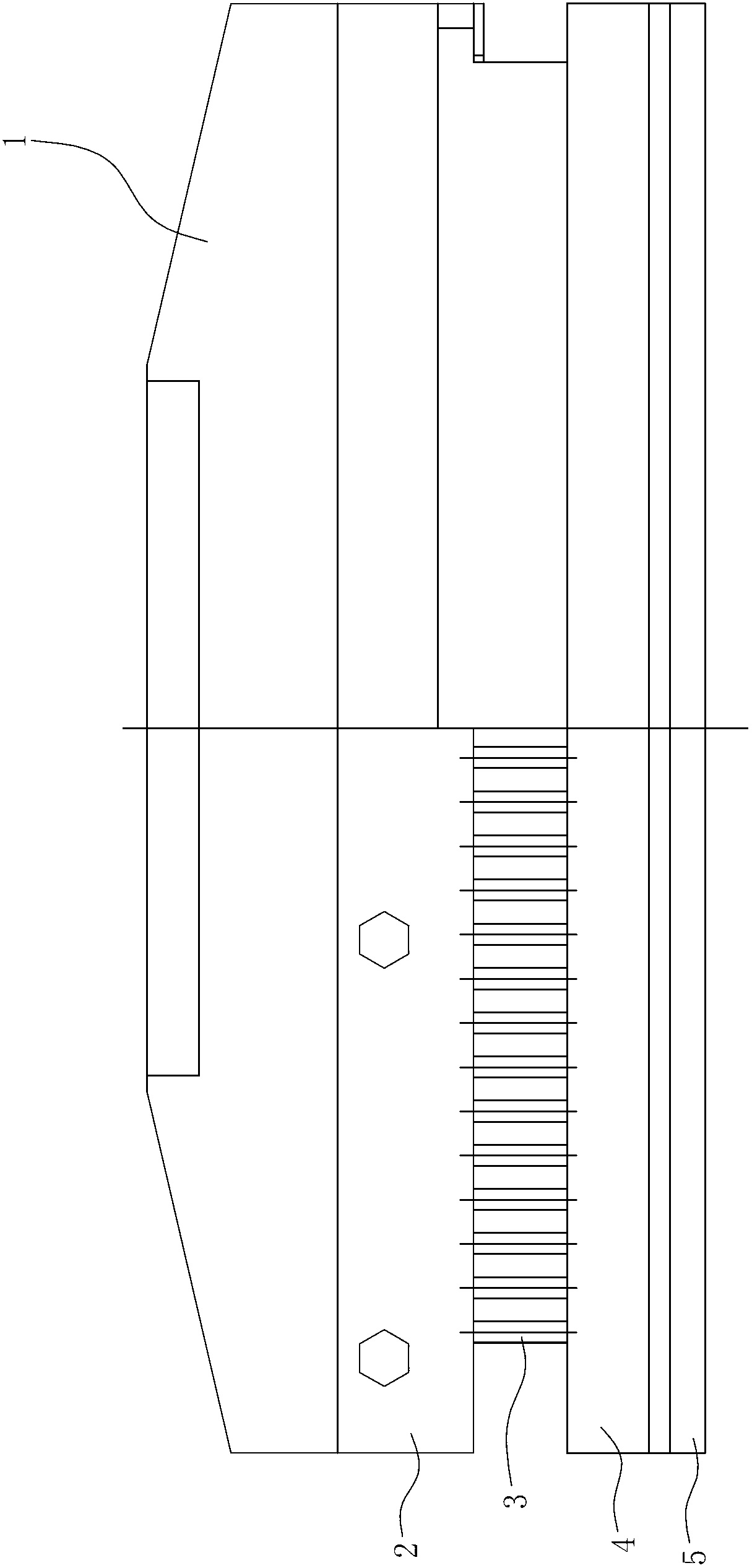 Die for punching holes and forming tear line on paper product