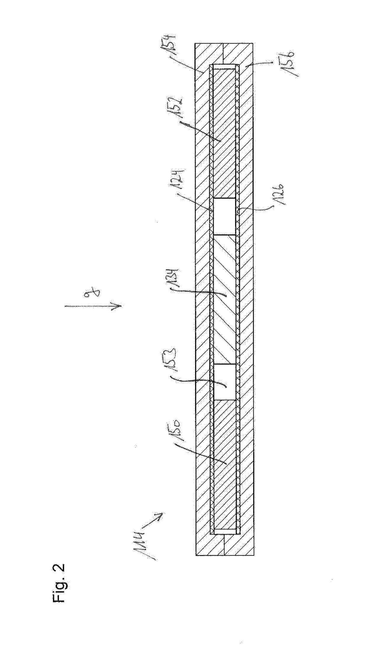 Electrical heating device with PTC element and electrical supply lines as heat conductor and operating fluid tank with such a heating device