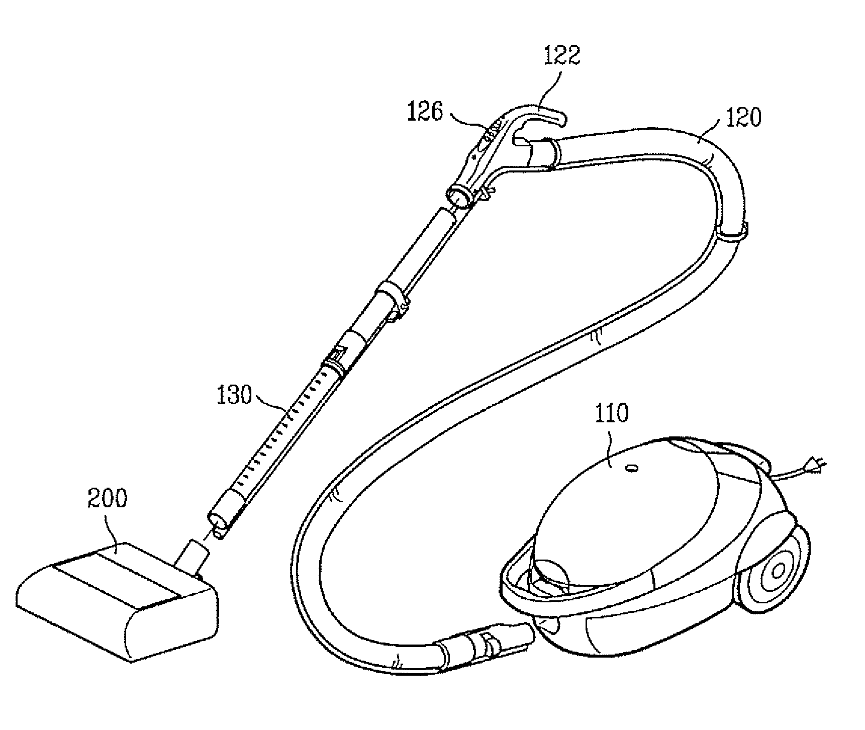 Vacuum cleaner and intake port unit thereof