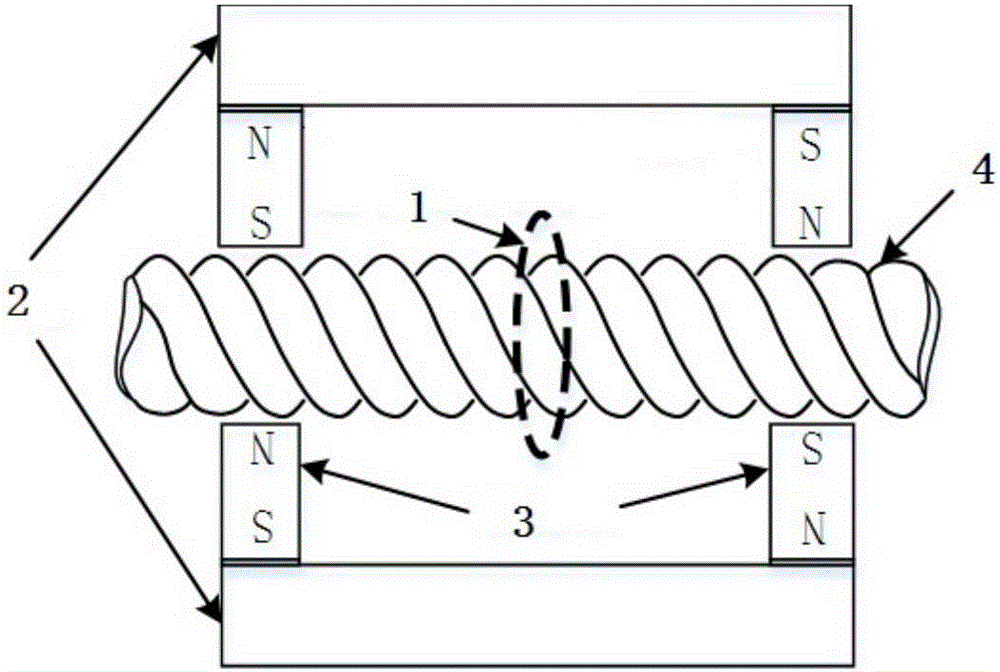 Position-sensorless steel wire rope nondestructive detection equidistant sampling method