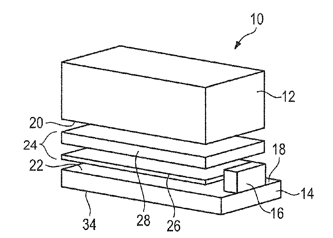 Method for Producing an Assembly from an Energy Storage Module, and a Cooling Element and Assembly
