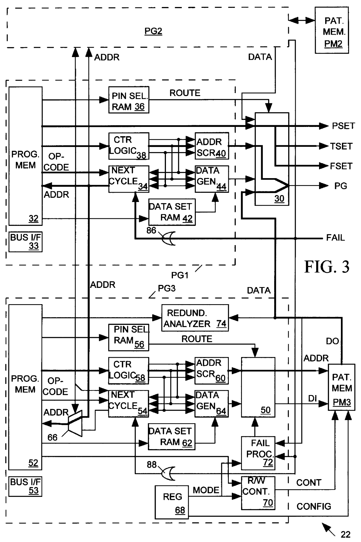 Parallel processing pattern generation system for an integrated circuit tester