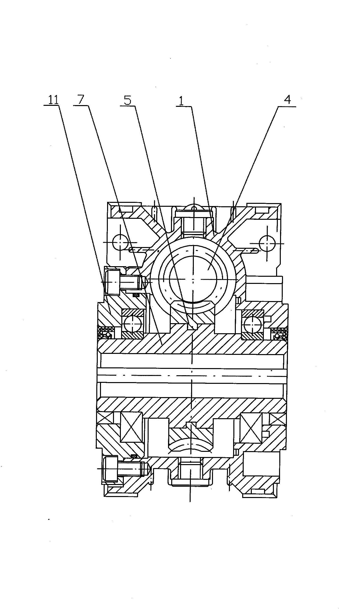 Precision worm gear-worm speed reducer